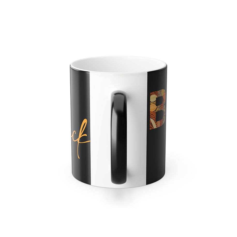 Bark in Black Color Morphing Mug