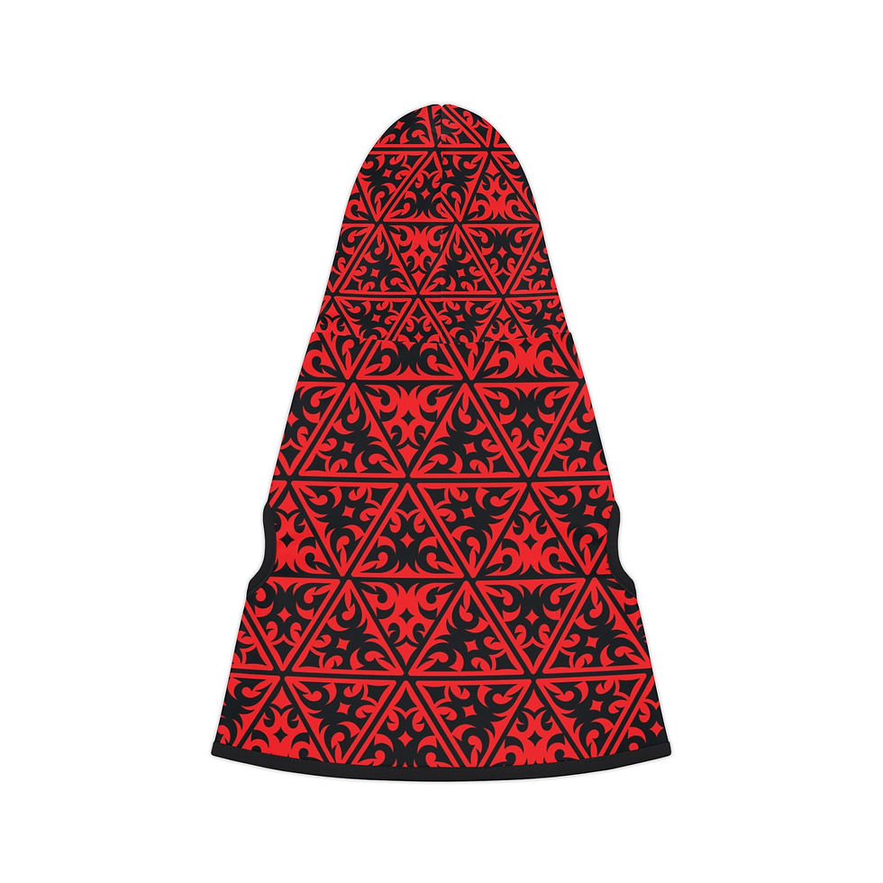 Thumbnail: Regal Black and Red Hoodie for Dogs and Cats