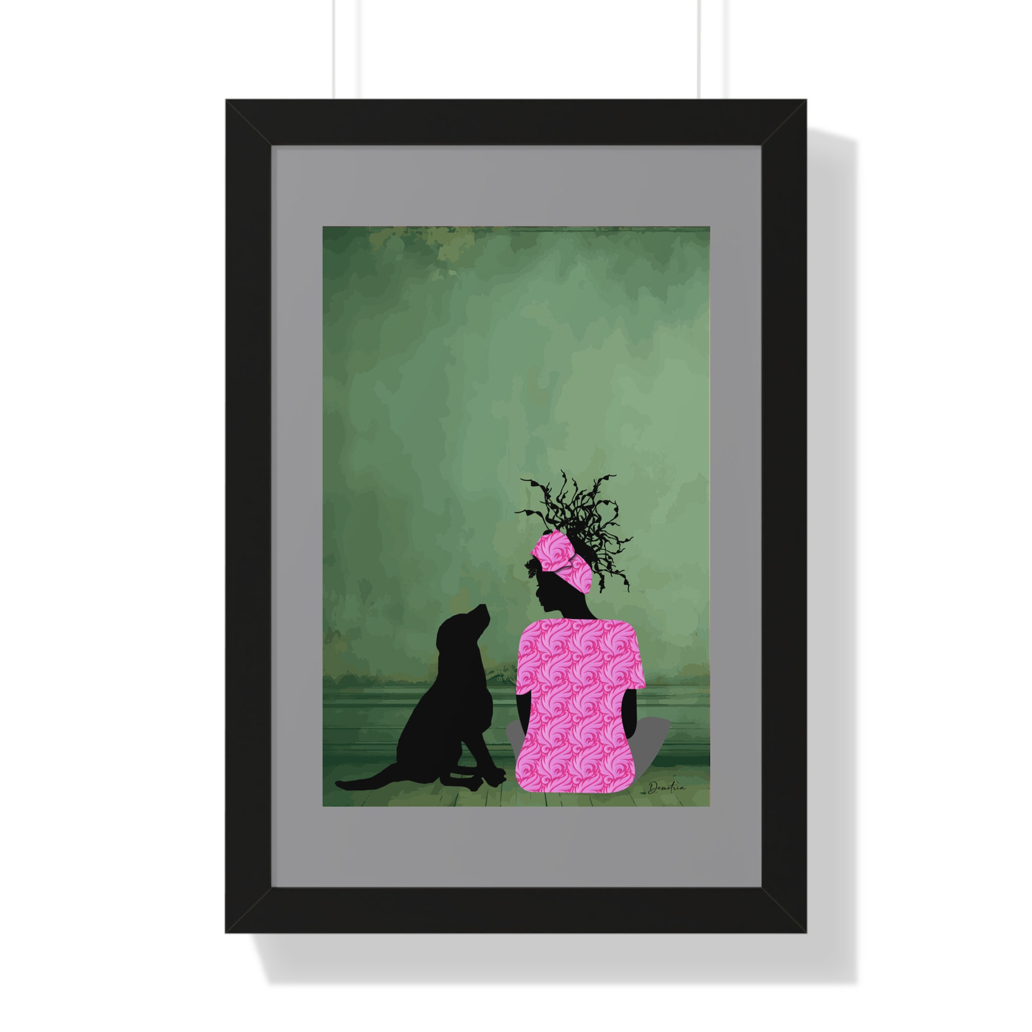 "Time Out" Framed Poster with Gray Border