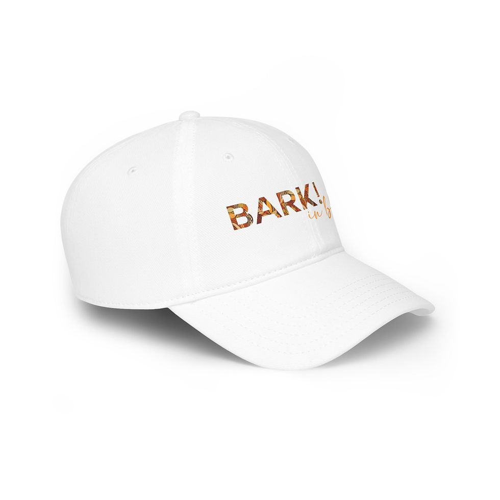 Thumbnail: BARK! in Black Logo Baseball Cap