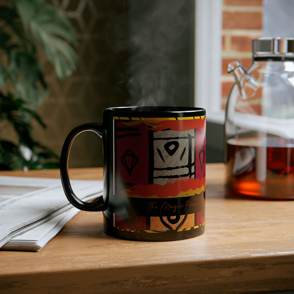 Thumbnail: "Choco Almond Sweetness" Coffee Mug with Magic Pour Label