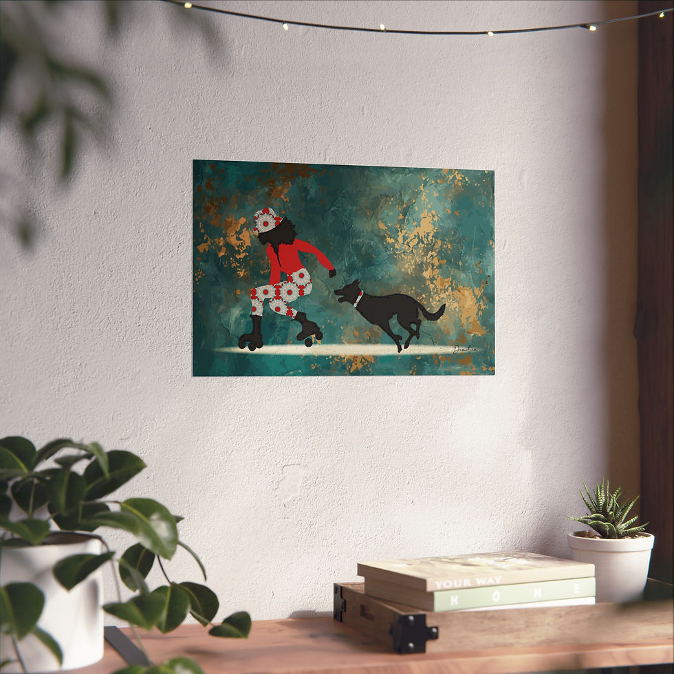 Thumbnail: "Run Bounce Skate" Fine Art Print 