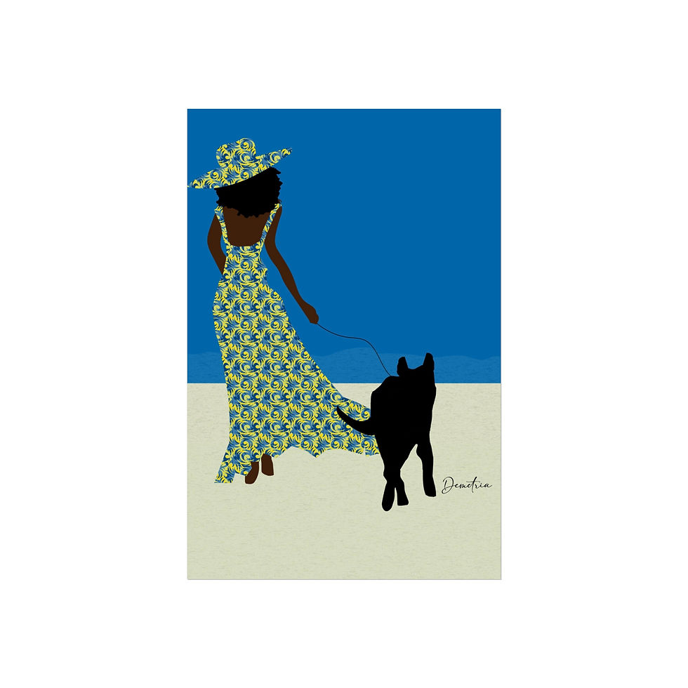 Thumbnail: "Beach Stroll" Fine Art Print