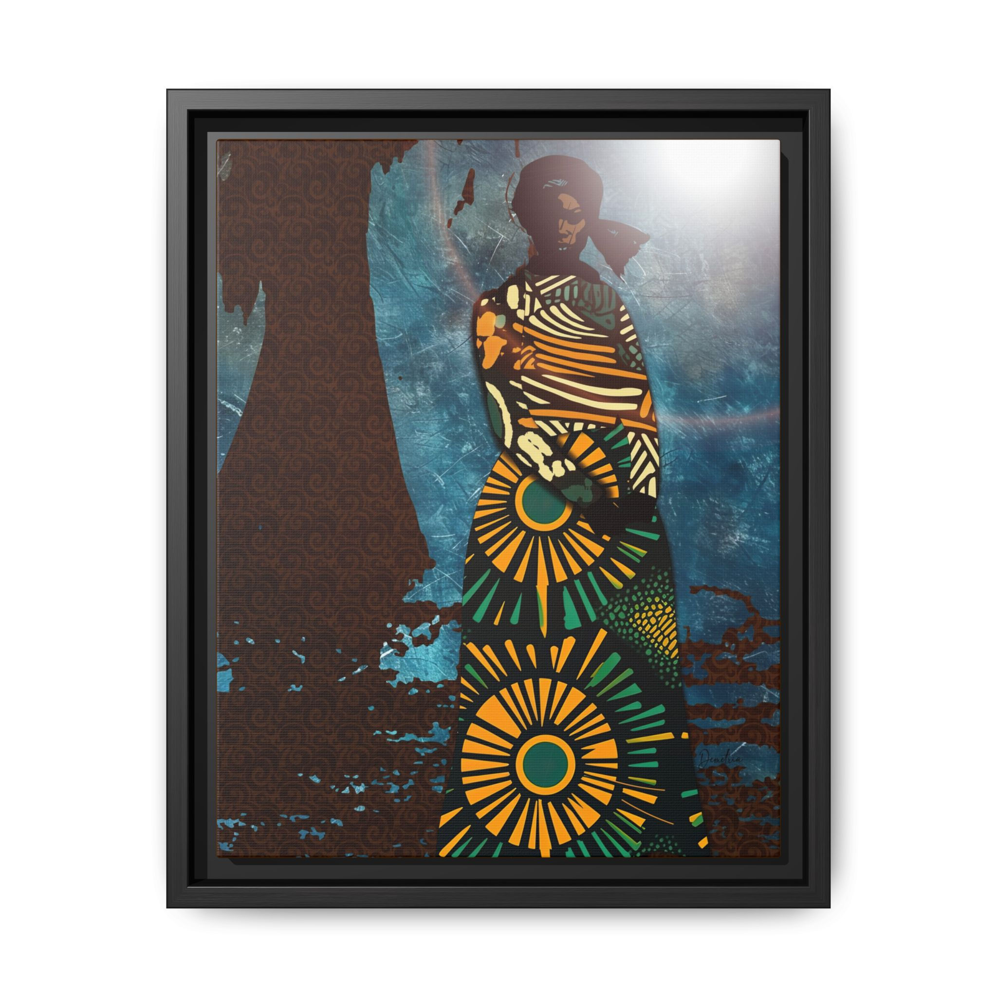 "Sarah of the Louisiana Bayou", Framed Canvas Art Print, 8"x10"