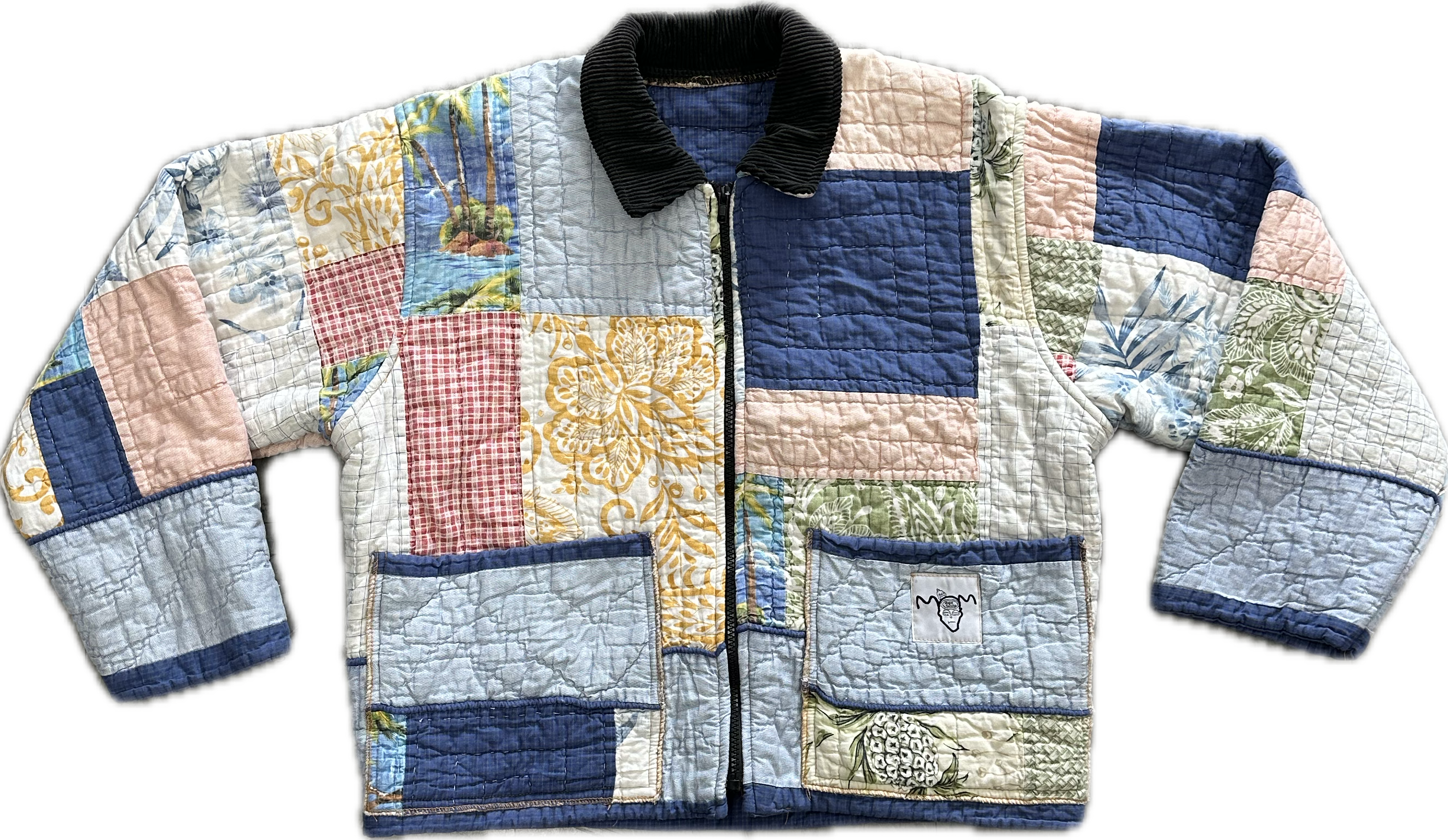 Colorful Square Quilted jacket