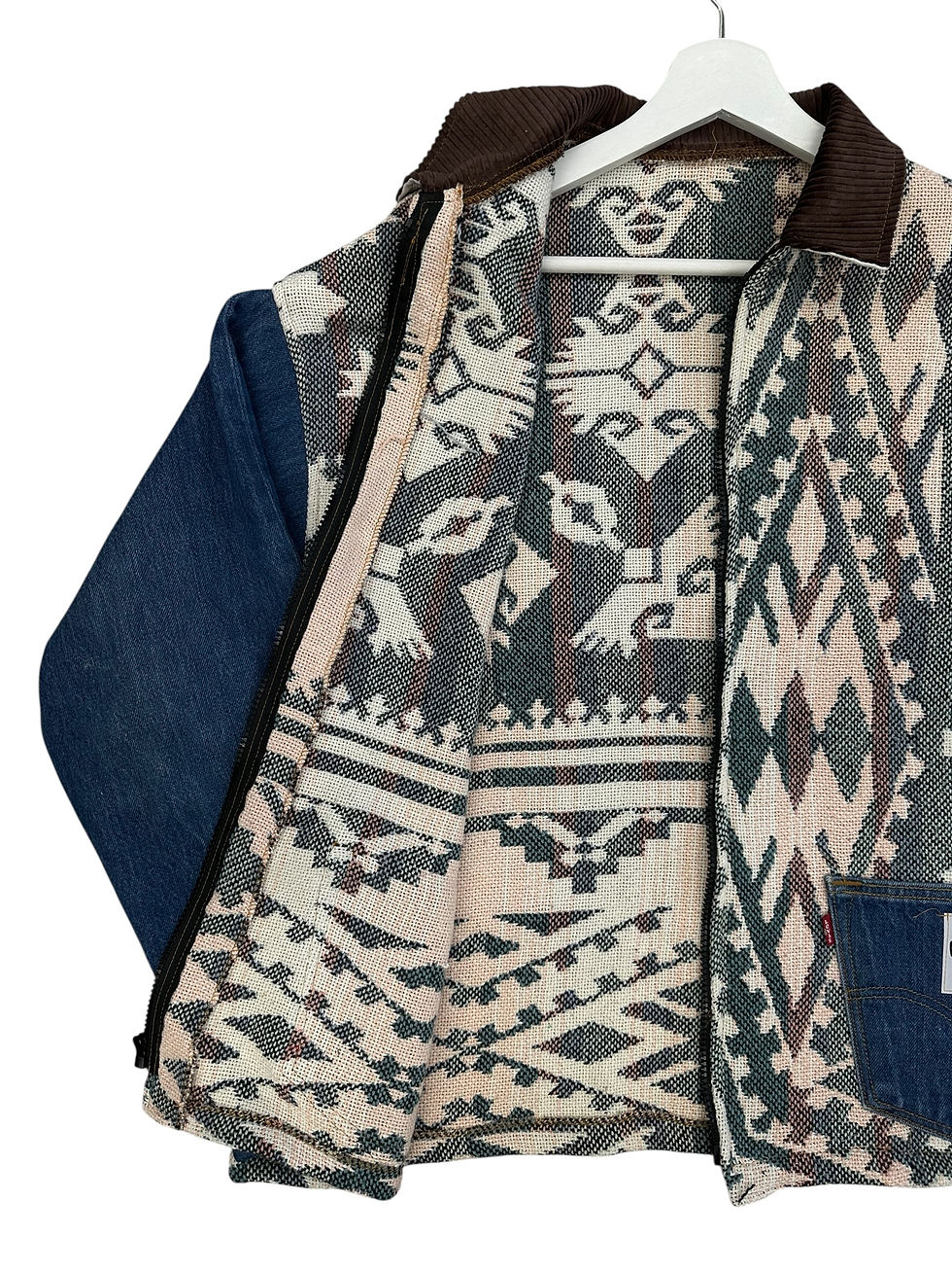 Thumbnail: Tapestry and Denim Jacket