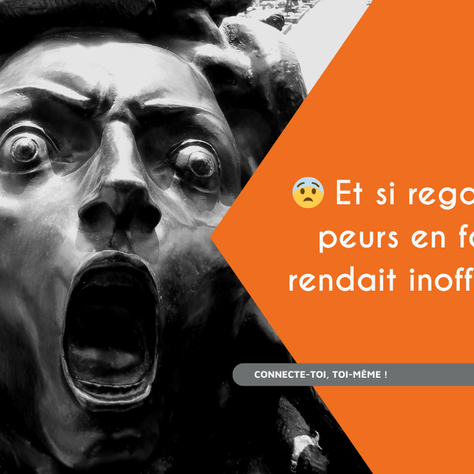 Et si le vrai pouvoir des peurs… ne venait pas de leur force, mais de notre refus de les regarder ?