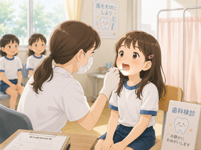 学校の歯科検診で「受診のおすすめ」の紙をもらったら、夏休み中の受診がおすすめです!