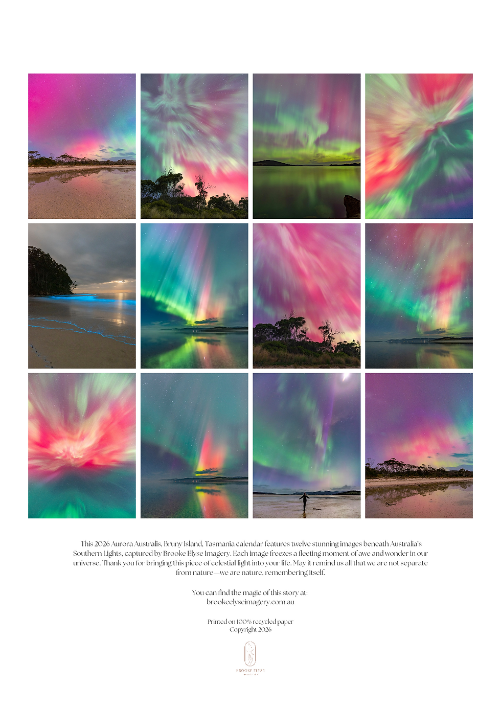 Thumbnail: 2026 Aurora Australis Calendar, Bruny Island, Tasmania