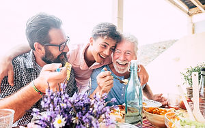 Happy people family concept laugh and ha