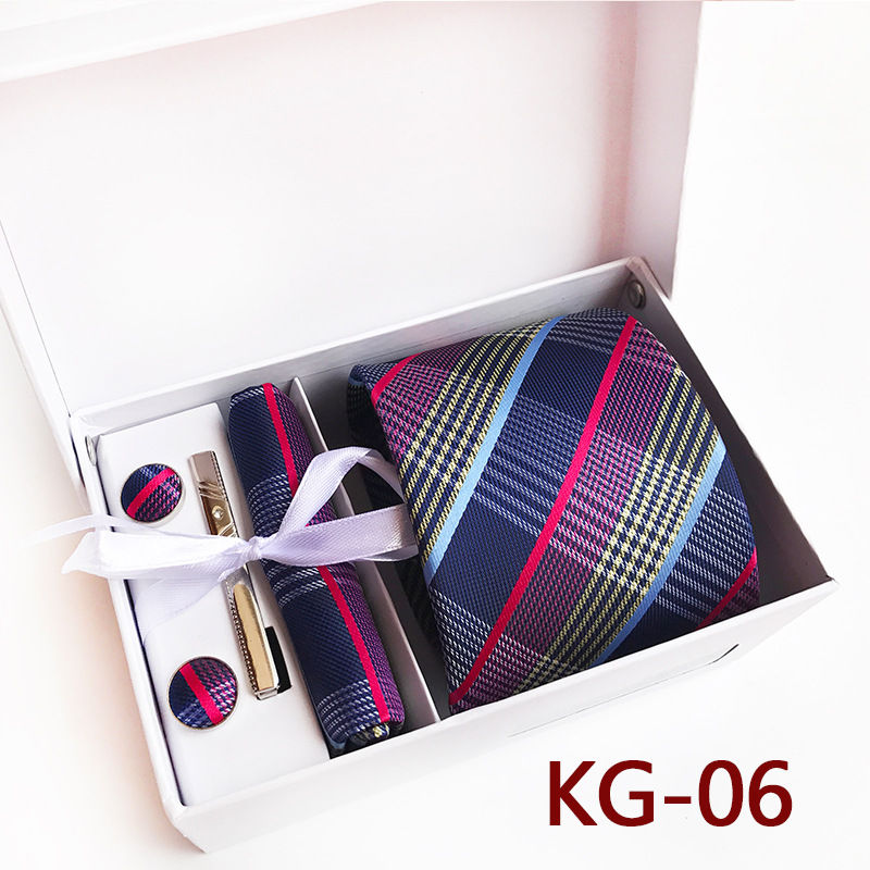 תמונה ממוזערת: Fashion Mens Tie Sets Gifts Necktie Mens With Pocket Square Box
