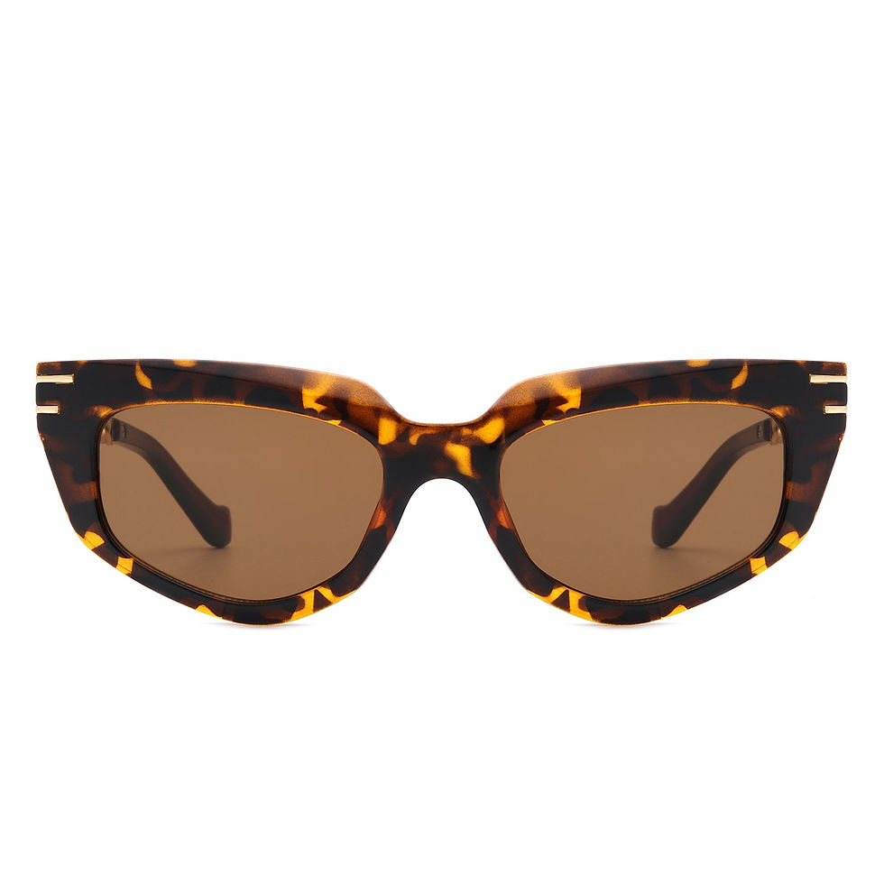 Miniaturbild: Skylight - Women's Chic Chain Link Design Cat Eye Sunglasses