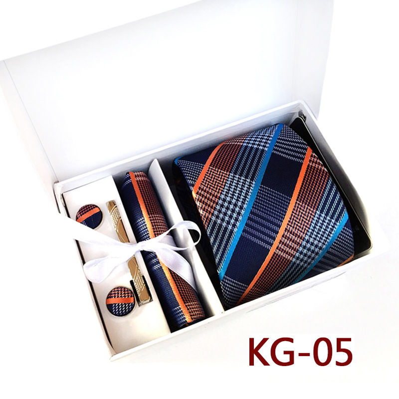 תמונה ממוזערת: Fashion Mens Tie Sets Gifts Necktie Mens With Pocket Square Box