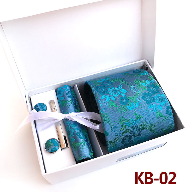 תמונה ממוזערת: Fashion Mens Tie Sets Gifts Necktie Mens With Pocket Square Box