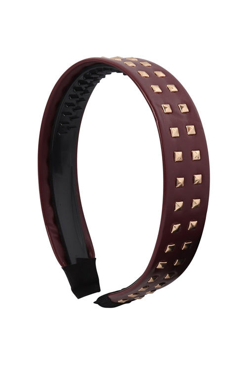 Thumbnail: Leather W/ Stud Fashion Headband