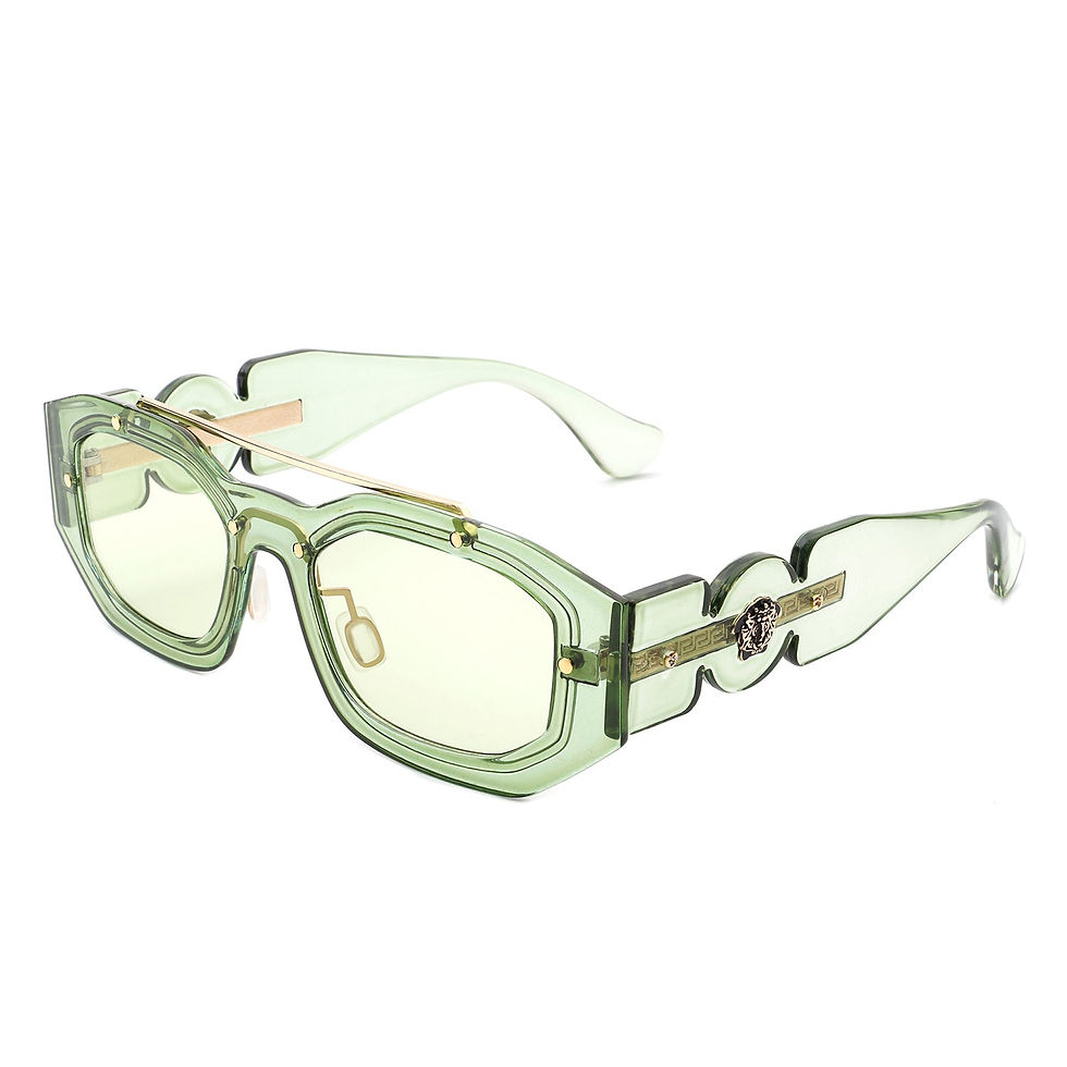 Miniatura: Xanadusk- Geometric Retro Irregular Brow-Bar Square Fashion Sunglasses