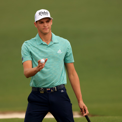 Aaron Jarvis (CAY) debutó en el Masters. / Foto: Augusta National GC.