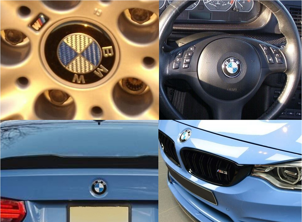 Miniaturbild: BMW Emblem-Set – 7-teilig Carbon Blau