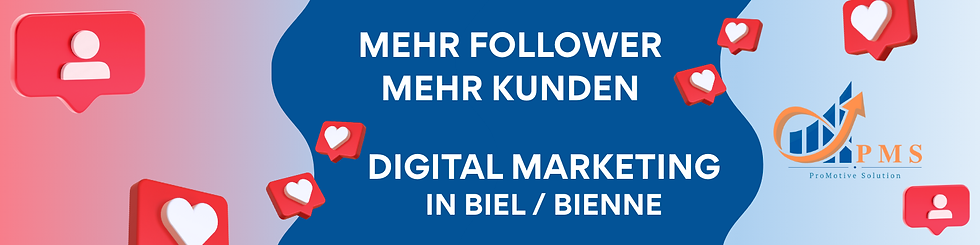 Mehr Follower, Digital Marketing Biel Promotive Solutions