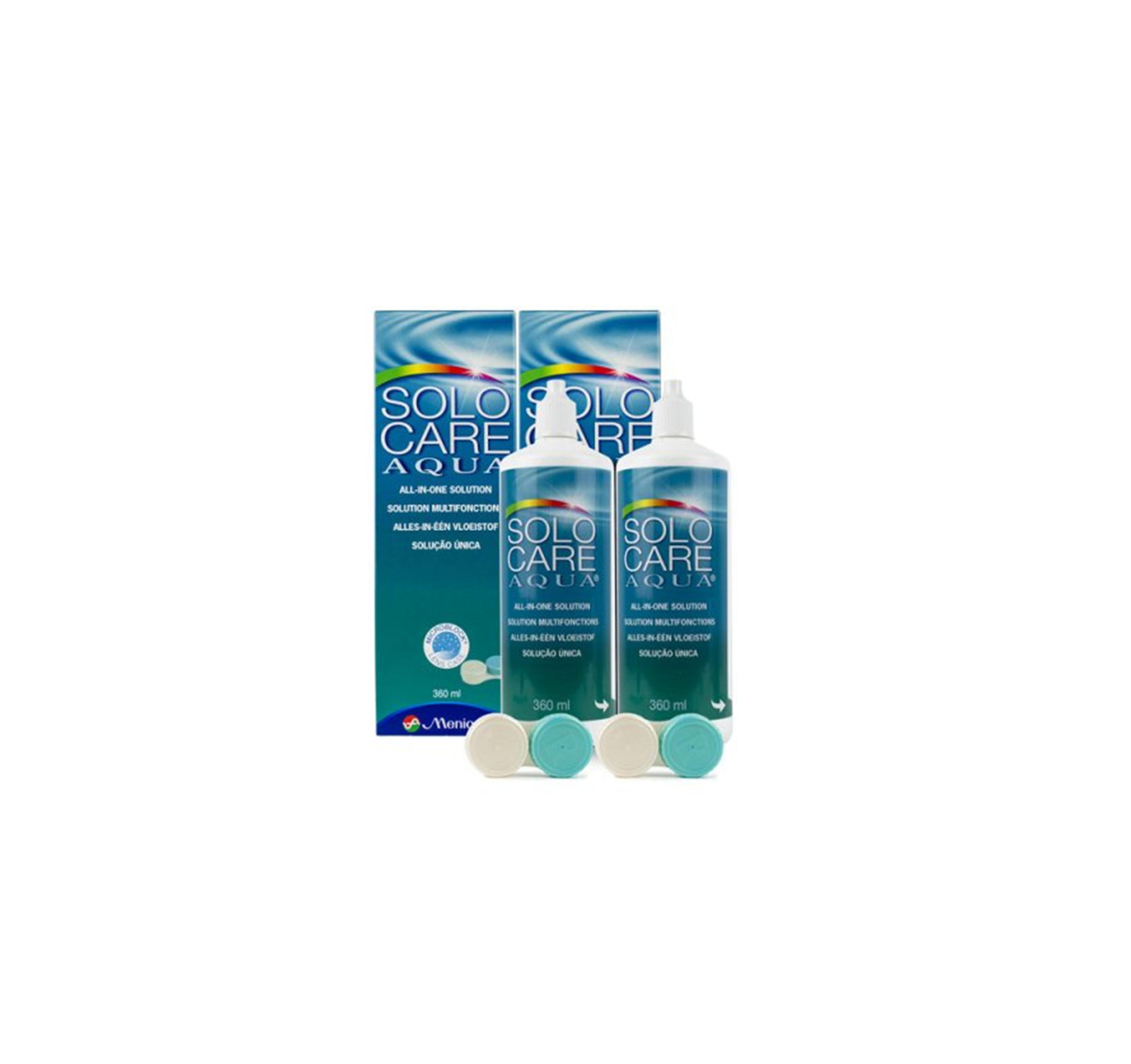 Solo Care Aqua inkl. flacher Behälter (2x360ml)