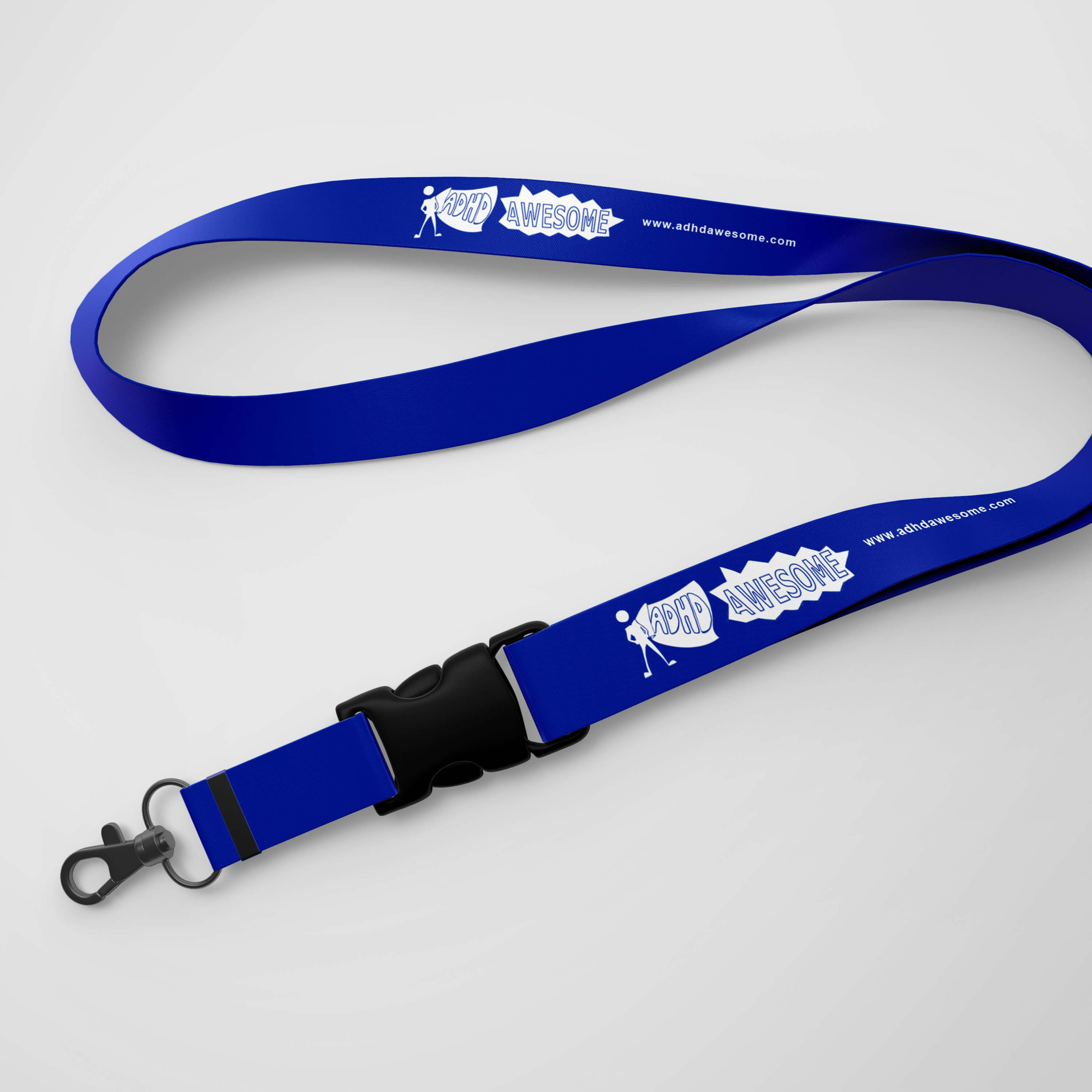 ADHD Awesome Fabric Lanyard