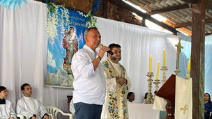 Toinho Andrade participa de celebração em Conceição do Tocantins e anuncia recurso para reforma de igreja