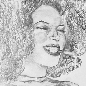 Natasha, pencil on paper - © 2024, Evelyn Stickley