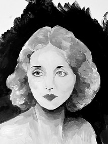 Tallulah, acrylic on canvas - © 2024, Evelyn Stickley