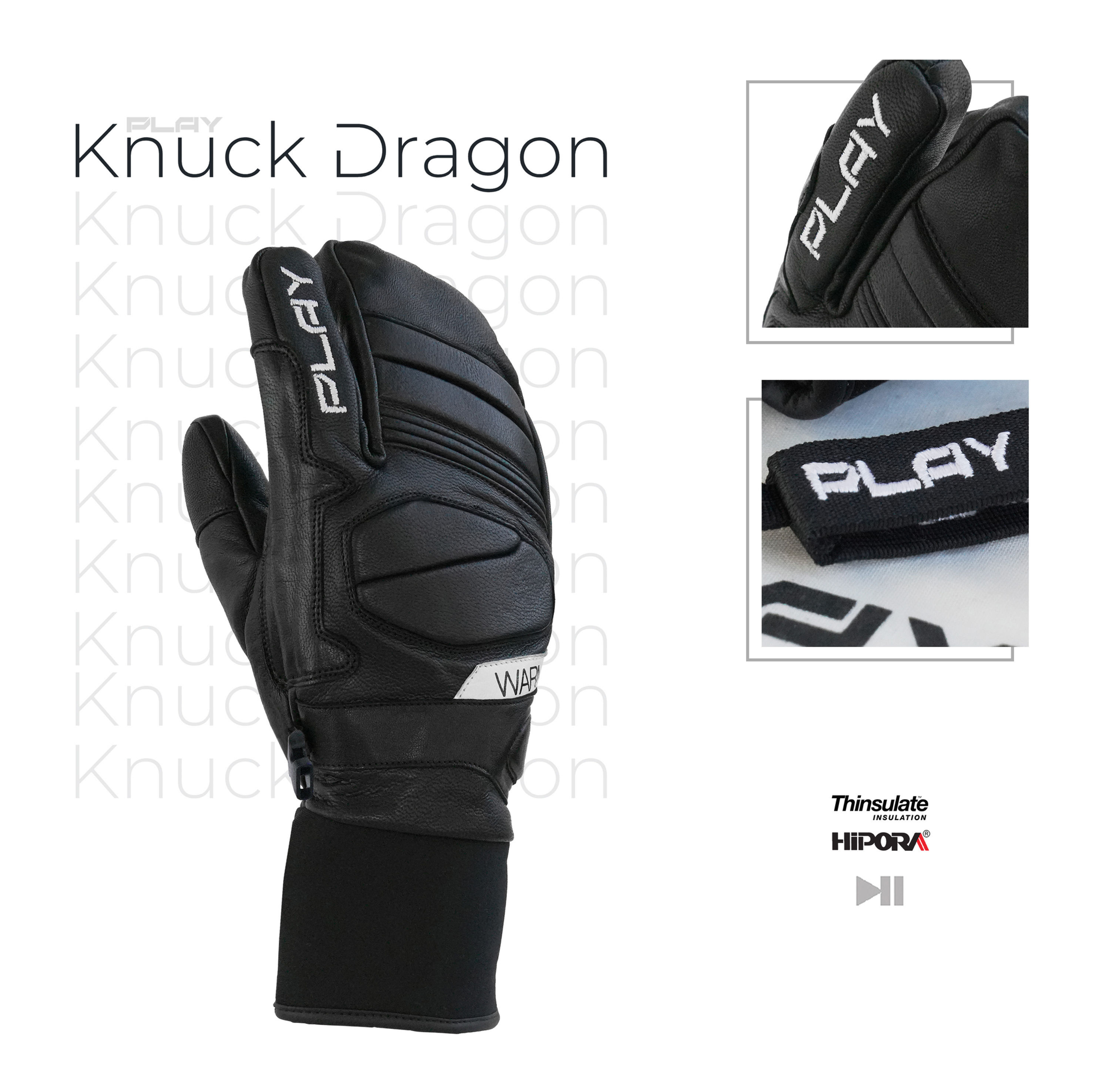 Knuck Dragon Tech Mitt | Black
