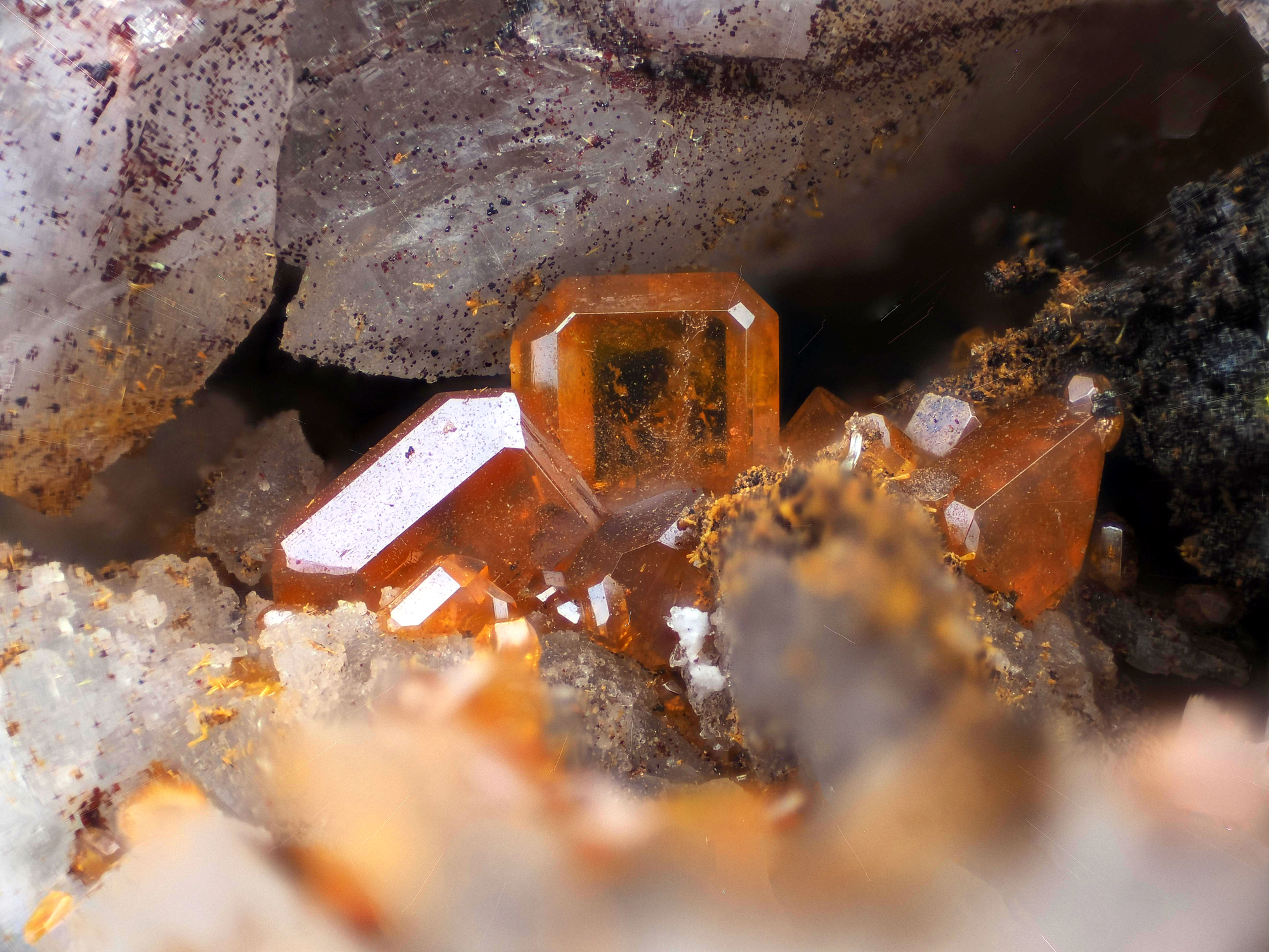 Wulfenite | Santa Ana, Chili - Micromount