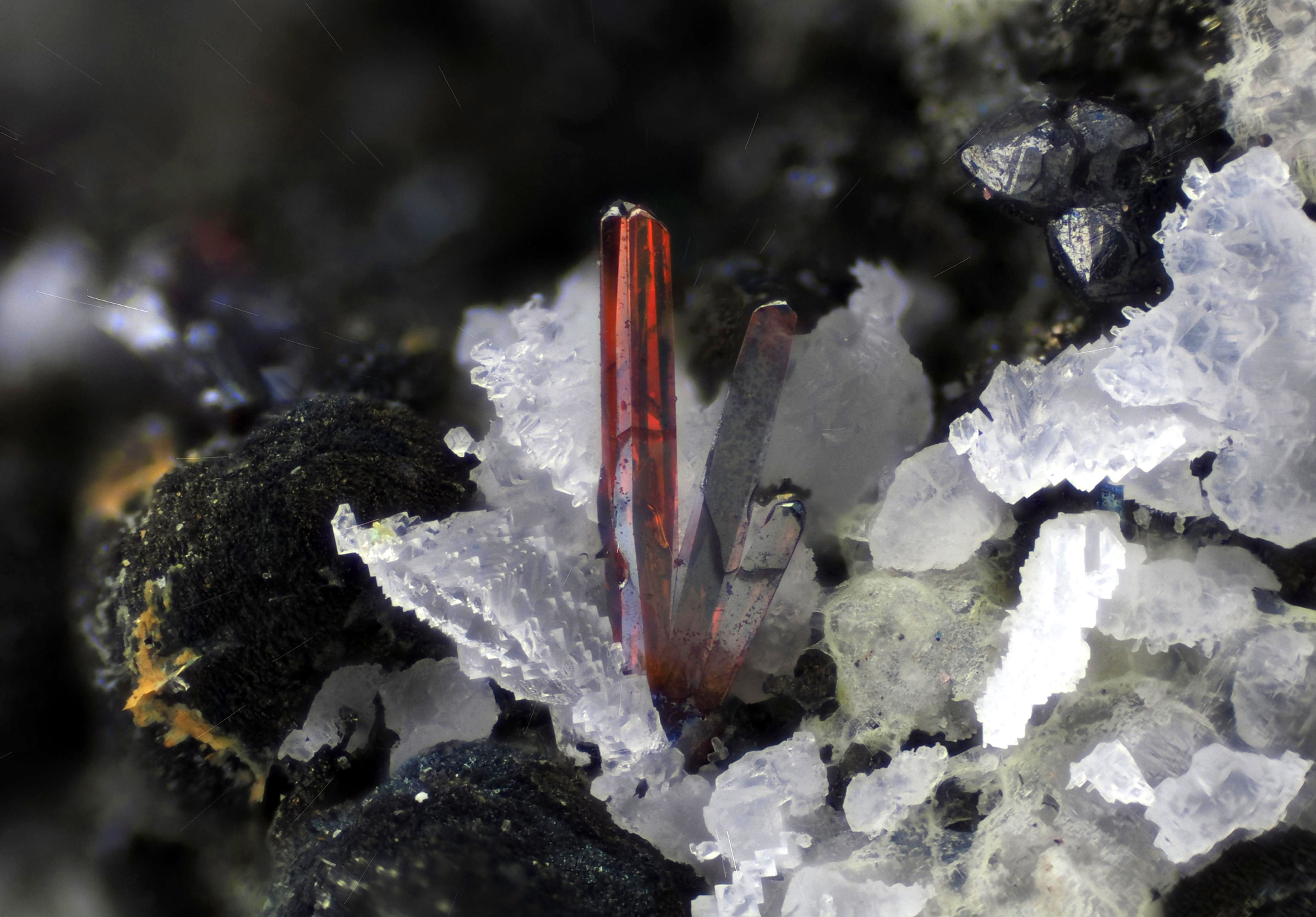 Proustite | Bouismas, Maroc - Micromount