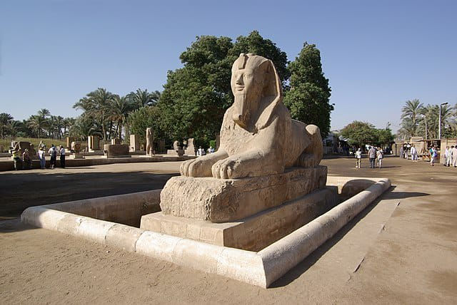 Alabaster Sphinx, Memphis, Egypt