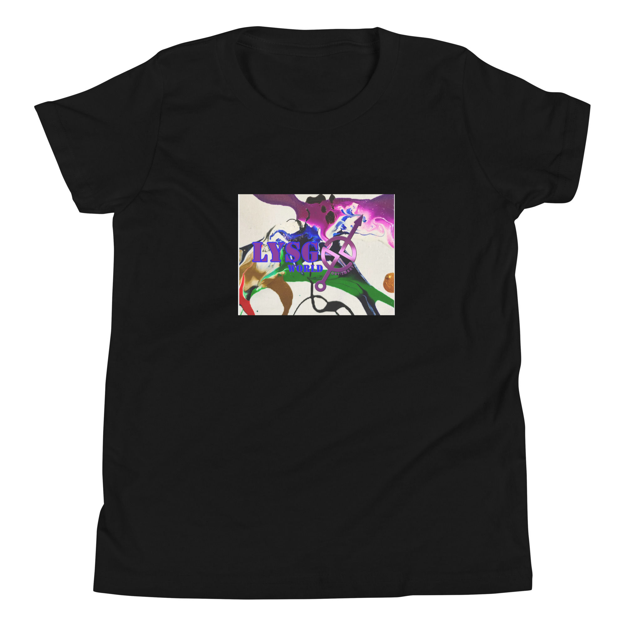 Kids LYSGworld Outsmart - front & back design Short Sleeve T-Shirt