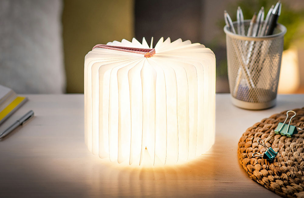 Gingko Smart Book Light | Leinen (Mini)