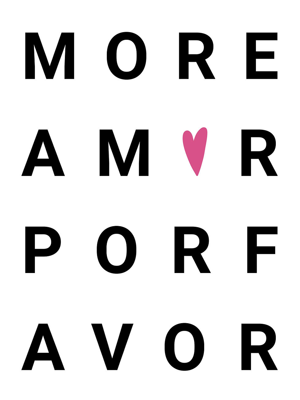 Miniaturbild: Poster «More Amor Por Favor»