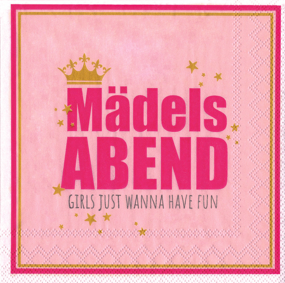 Cocktailserviette Mädelsabend