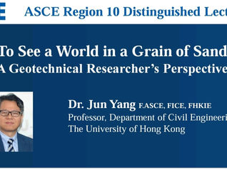 Prof. Jun Yang delivered ASCE Region 10 Distinguished Lecture