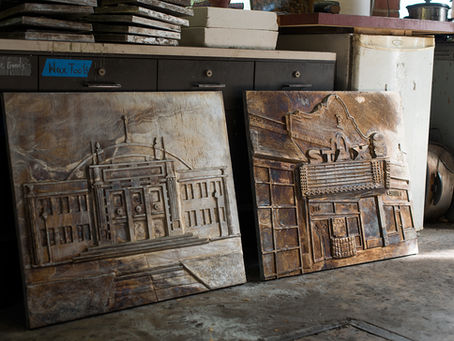 Metal Museum Foundry Cast Art Tiles at LaRose Elementary