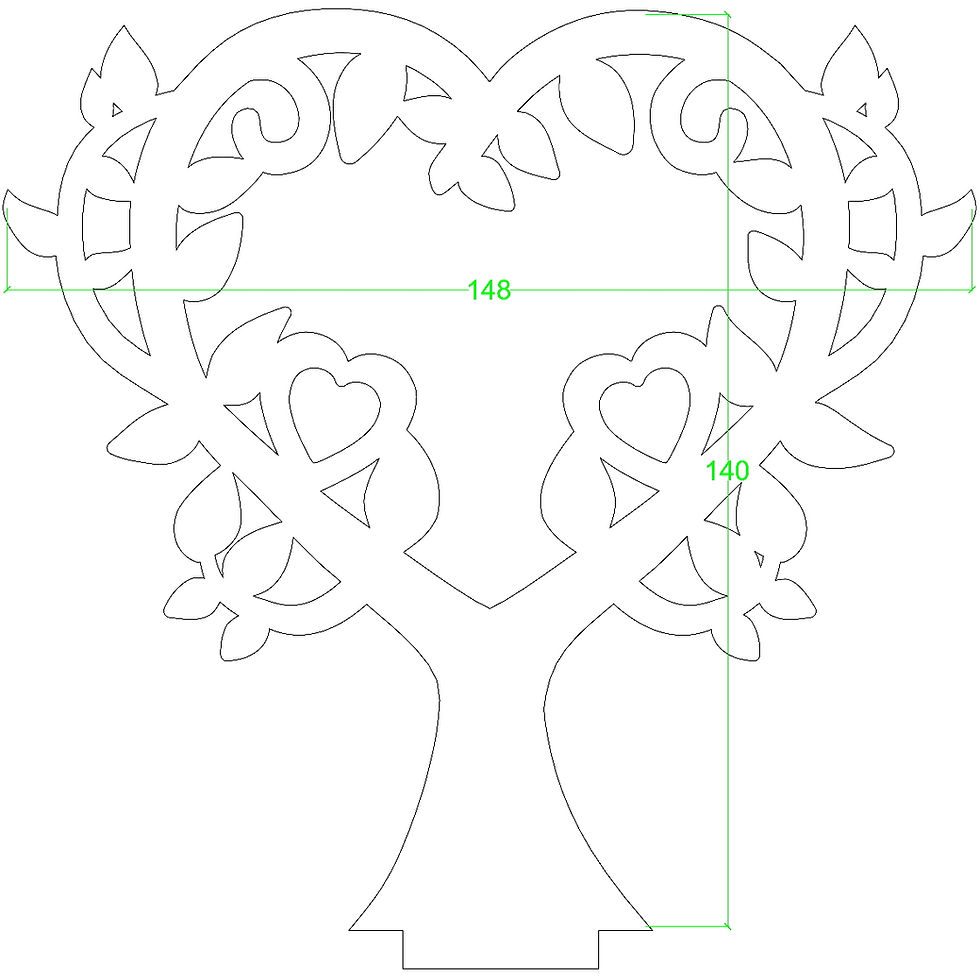 Miniatura: Albero della vita a cuore e base