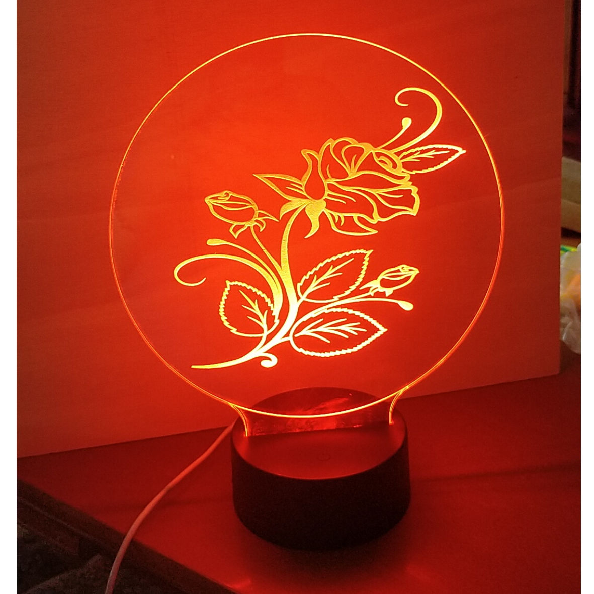 Lastra per lampada 02 - Fiori