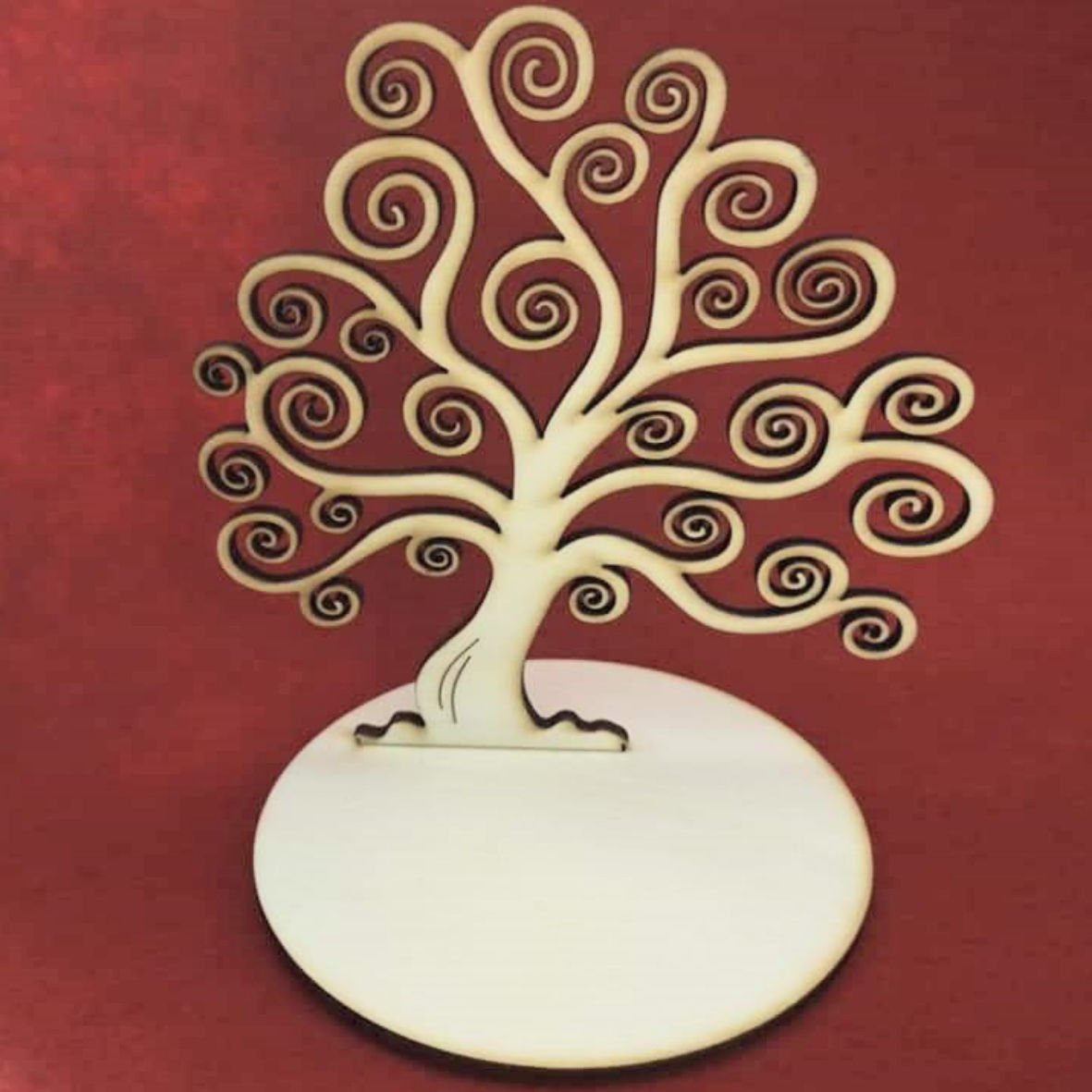 Albero della vita riccioloso con basetta