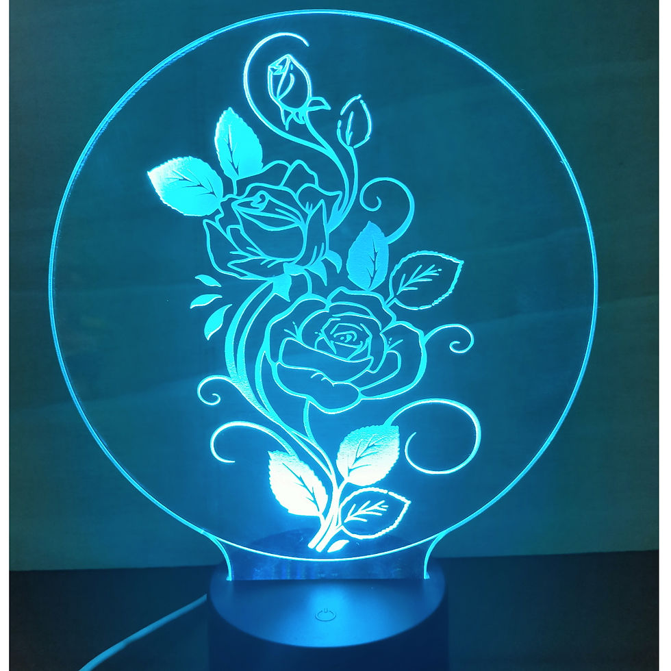 Miniatura: Lastra per lampada 01 - Fiori