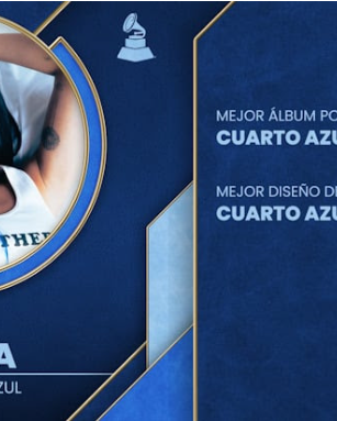 AITANA NOMINADA AL LATIN GRAMMY POR CUARTO AZUL COMO  MEJOR ÁLBUM POP CONTEMPORÁNEO 
