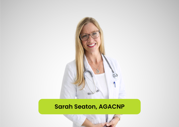 Sarah Seaton, AGACNP, is a board-certified Adult-Gerontology Acute Care Nurse Practitioner at Allure Wellness Center in Evansville, IN. 