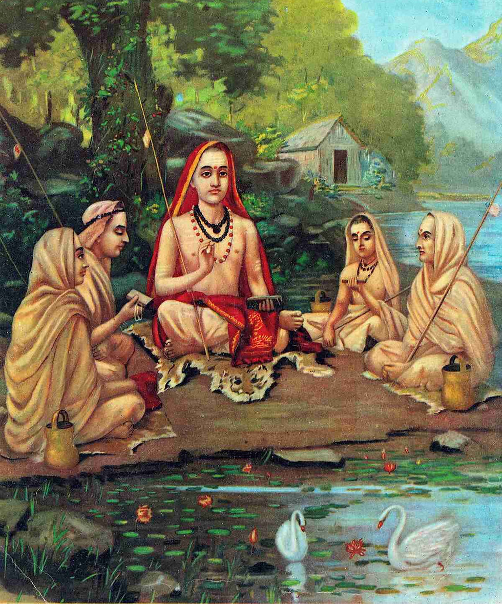 Ādi Śaṅkarācārya, uno de los representantes más importantes del Advaita Vedānta.