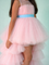 Thumbnail: Girls Pink High Low Tulle Party Dress Kids Birthday Princess Dress Outfit