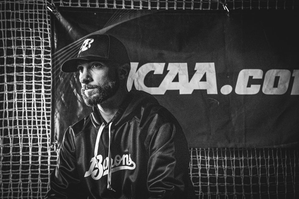 Jeff Palicki Photography 3B Barons Coach Eric Francis NCAA Baseball Photoshoot