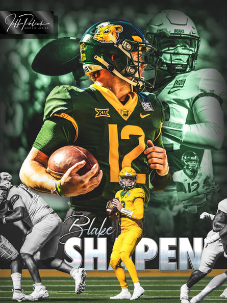 Blake Shapen Baylor College Football Edit by Jeff Palicki Photography and Graphic Design