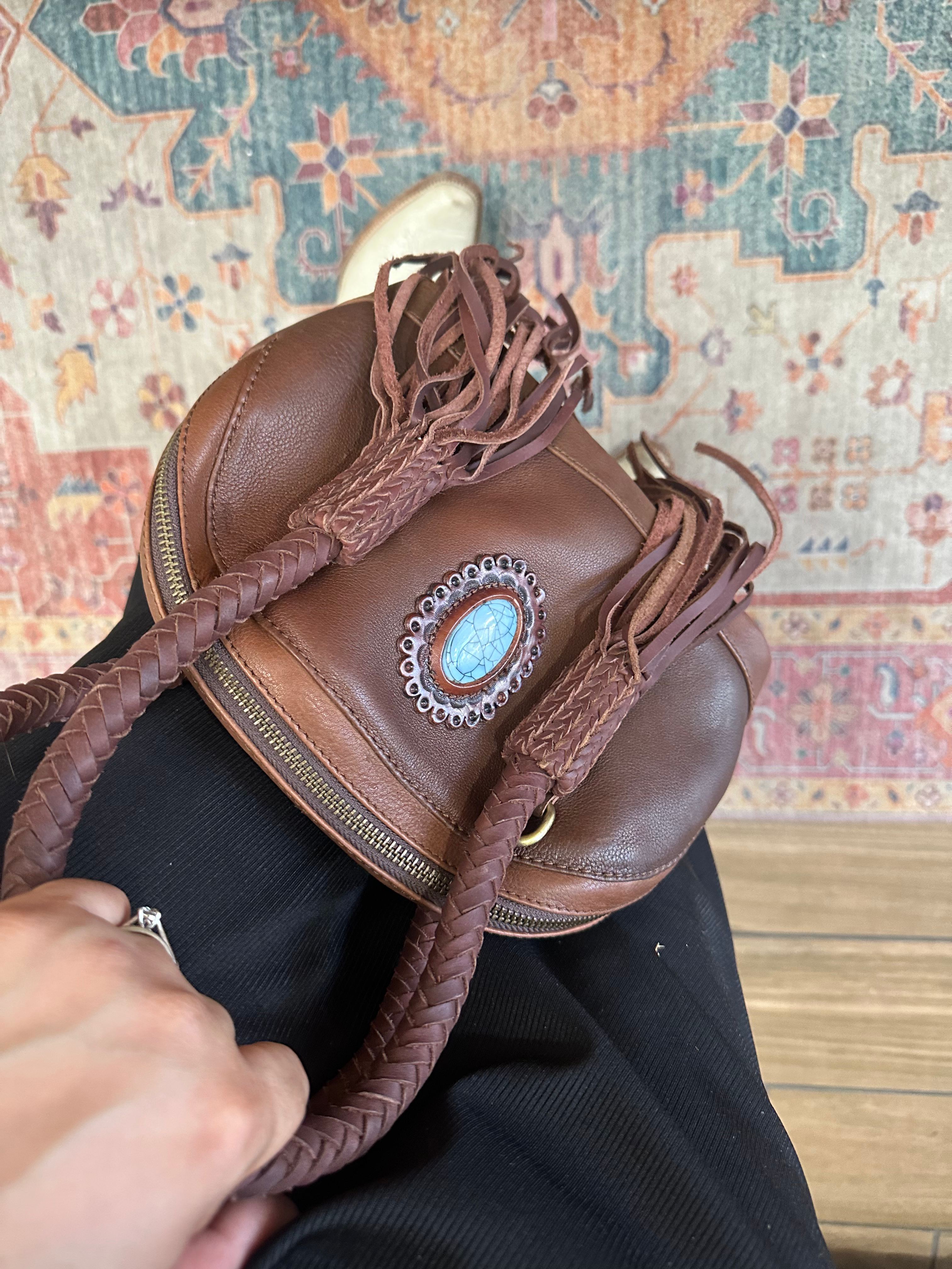 High noon handbag all brown 