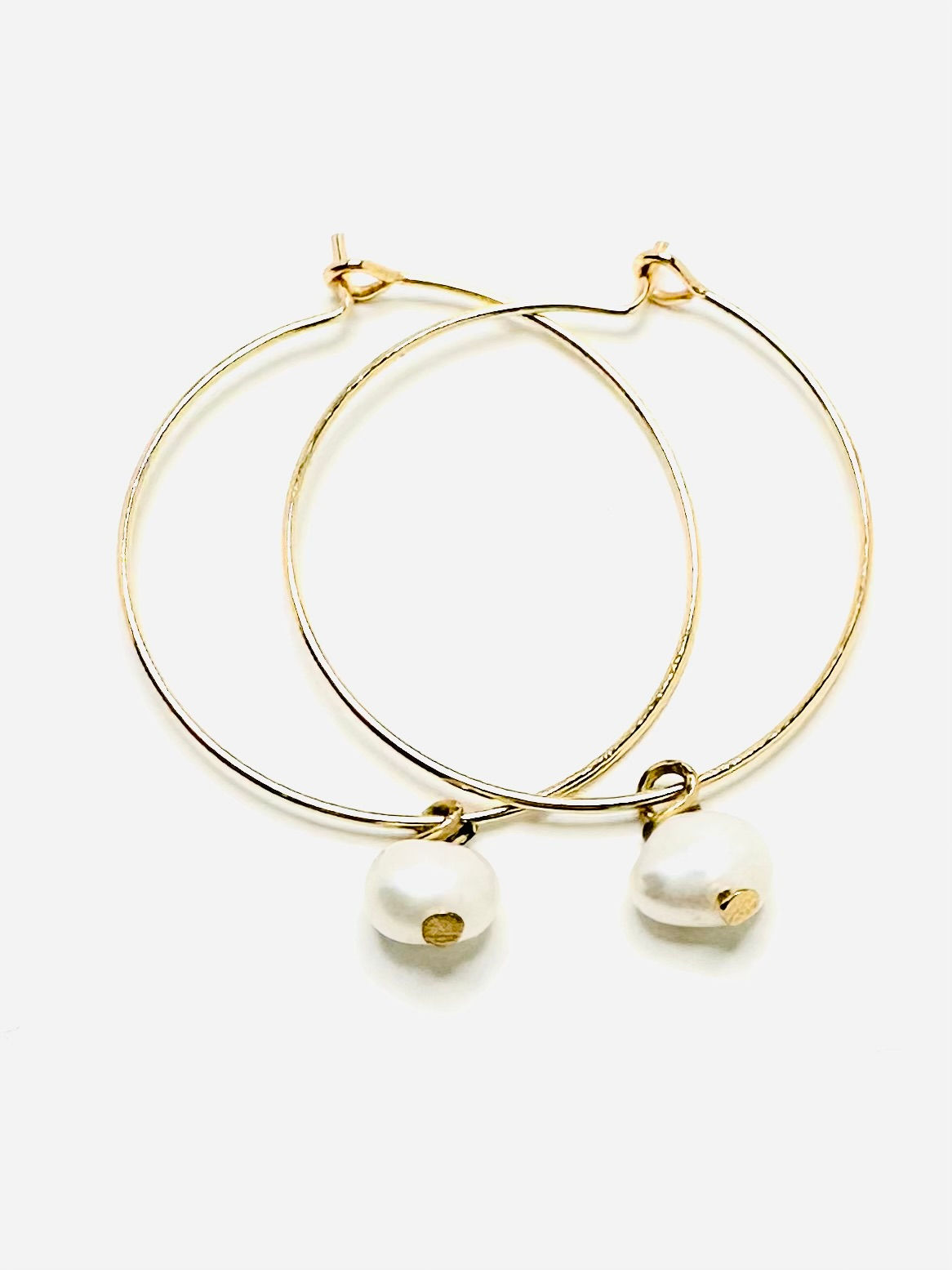 Freshwater Pearl Hoop Earrings